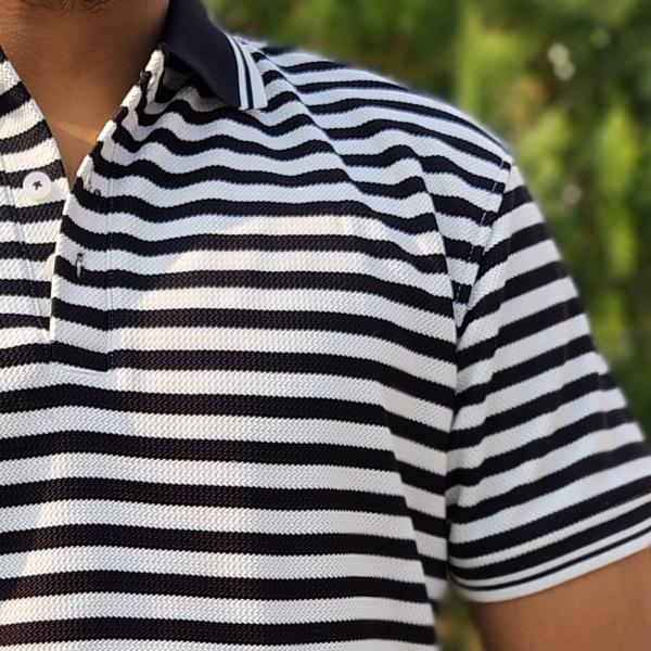 Black / White Polo T-Shirt Men